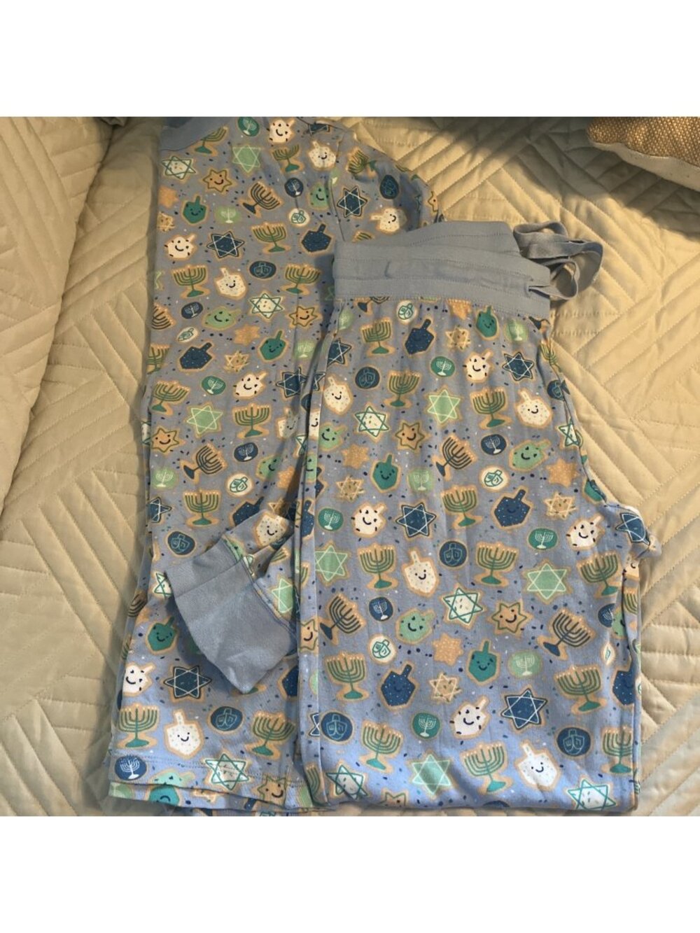 Men’s Small Pajamas Sleep Set Hanukkah Cookies Matching Set